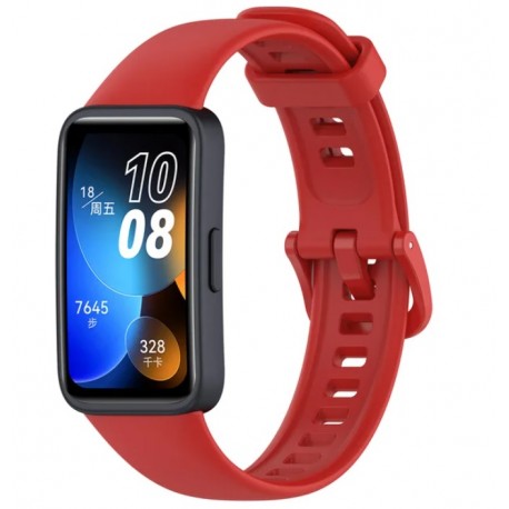 Silikonový řemínek pro Huawei Band 8 červený