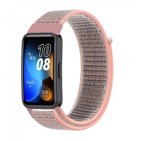 Nylonový řemínek pro Huawei Band 8 růžový