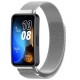 Řemínek Milánský tah pro Huawei Band 8 stříbrný