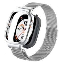 Řemínek Milánský tah pro Honor Watch 4 stříbrný