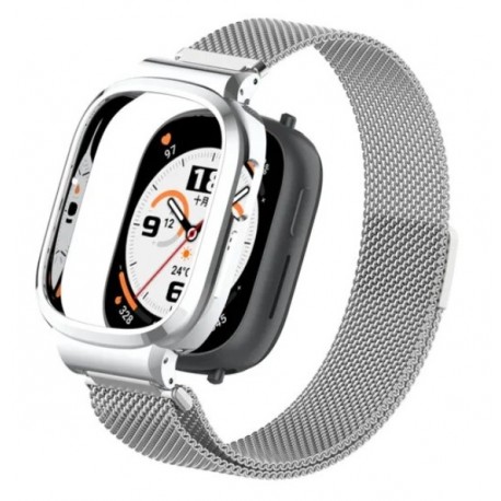 Řemínek Milánský tah pro Honor Watch 4 stříbrný