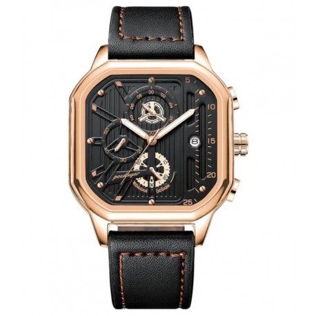 Pánské hodinky Poedagar PO-628 černo-růžové