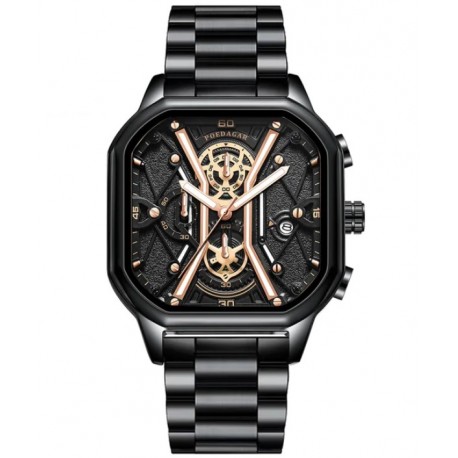 Pánské hodinky Poedagar PO-9221 černo-zlaté