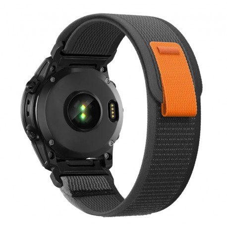 Nylonový řemínek Trailový tah pro Garmin Tactix 7 / 7 Pro / Delta černý