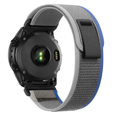 Nylonový řemínek Trailový tah pro Garmin Epix 2 šedý