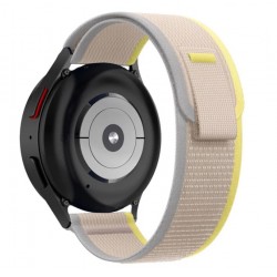 Trailový tah nylonový řemínek pro Garmin Vivoactive 5 béžový/žlutý