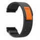 Nylonový řemínek Trailový tah pro Garmin Instinct / Instinct 2 černý/šedý