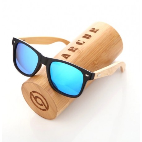 Dřevěné sluneční brýle BARCUR BC4175 modré