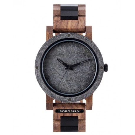 Pánské dřevěné hodinky Bobo Bird GT89 Black Stone