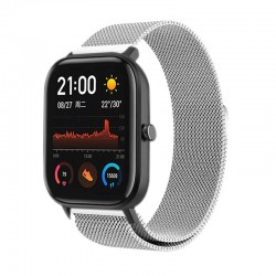 Řemínek Milánský tah pro Amazfit Active stříbrný
