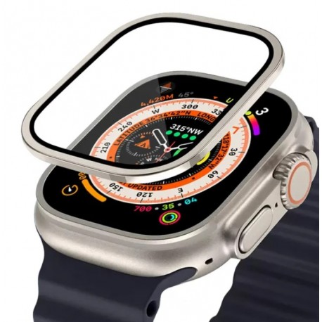 Full Cover 3D tvrzené sklo 9H pro Apple Watch Ultra 2 49mm titanium