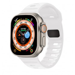 Silikonový řemínek pro Apple Watch Ultra 2 49mm bílý