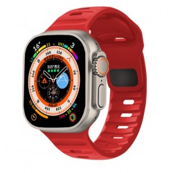Silikonový řemínek pro Apple Watch Ultra 2 49mm červený