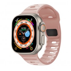Silikonový řemínek pro Apple Watch Ultra 2 49mm růžový