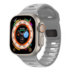 Silikonový řemínek pro Apple Watch Ultra 2 49mm šedý
