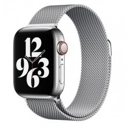 Řemínek Milánský tah pro Apple Watch Ultra 2 49mm stříbrný