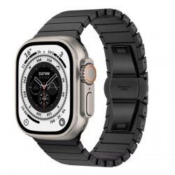 Kovový panelový řemínek pro Apple Watch Ultra 2 49mm černý