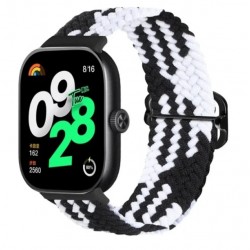Nylonový řemínek pro Xiaomi Redmi Watch 4 černo-bílý