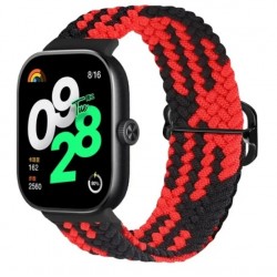 Nylonový řemínek pro Xiaomi Redmi Watch 4 černo-červený