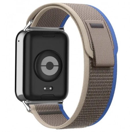 Nylonový řemínek Trailový tah pro Xiaomi Redmi Watch 4 šedý/modrý