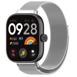 Řemínek Milánský tah pro Xiaomi Redmi Watch 4 stříbrný