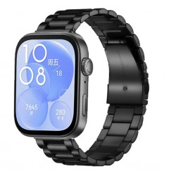 Kovový řemínek pro Huawei Watch Fit 3 černý