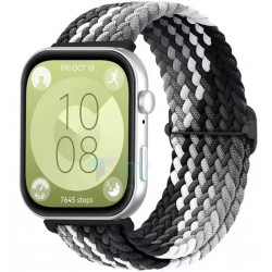Nylonový řemínek pro Huawei Watch Fit 3 černo-bílý