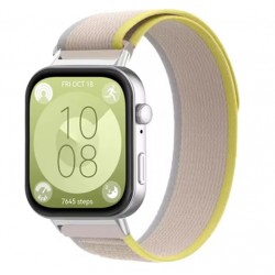 Nylonový řemínek Trailový tah pro Huawei Watch Fit 3 béžový/žlutý