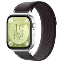 Nylonový řemínek Trailový tah pro Huawei Watch Fit 3 černý/šedý