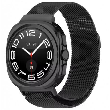 Řemínek Milánský tah pro Samsung Galaxy Watch Ultra 47mm černý