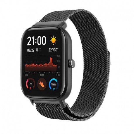 Řemínek Milánský tah pro Niceboy Watch Lite 4 černý