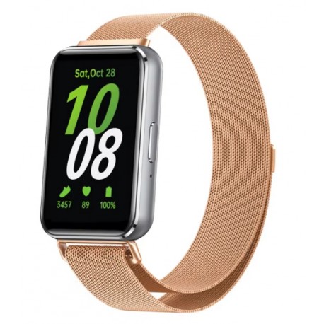 Řemínek Milánský tah pro Samsung Galaxy Fit 3 růžový