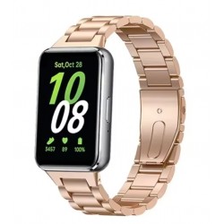 Kovový řemínek pro Samsung Galaxy Fit 3 růžový