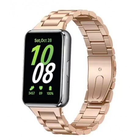 Kovový řemínek pro Samsung Galaxy Fit 3 růžový