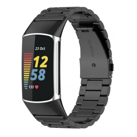 Kovový řemínek pro Fitbit Charge 6 černý
