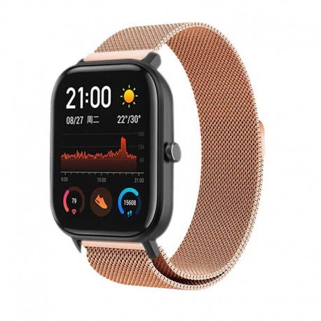 Řemínek Milánský tah pro Niceboy Watch GTX GPS růžový