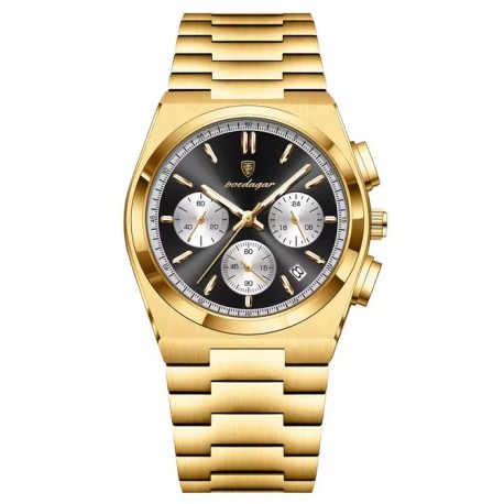 Pánské hodinky Poedagar PO-970 zlato-černé