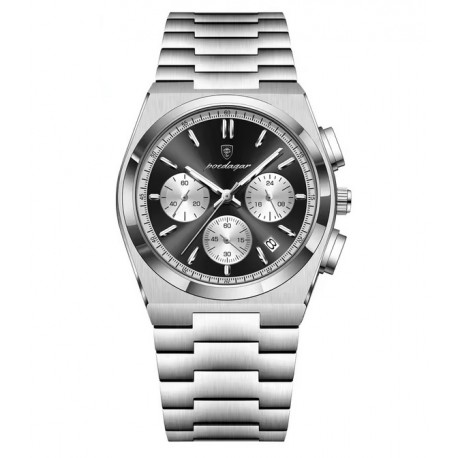 Pánské hodinky Poedagar PO-970 stříbrno-černé