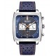 Pánské hodinky Megir MS2182G modré s koženým řemínkem