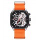 Pánské hodinky Megir 2217 oranžové s nylonovým řemínkem