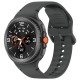 Techsuit silikonový řemínek pro Samsung Galaxy Watch 8 40mm / Watch 8 44mm / Watch 8 Classic 46mm Graphite Carbon