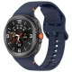 Techsuit silikonový řemínek pro Samsung Galaxy Watch 8 40mm / Watch 8 44mm / Watch 8 Classic 46mm modrý