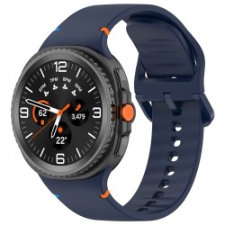 Techsuit silikonový řemínek pro Samsung Galaxy Watch 8 40mm / Watch 8 44mm / Watch 8 Classic 46mm modrý