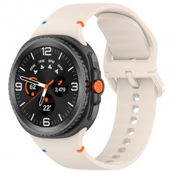 Techsuit silikonový řemínek pro Samsung Galaxy Watch 8 40mm / Watch 8 44mm / Watch 8 Classic 46mm béžový