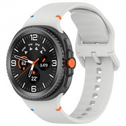 Techsuit silikonový řemínek pro Samsung Galaxy Watch 8 40mm / Watch 8 44mm / Watch 8 Classic 46mm šedý