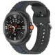 Techsuit silikonový řemínek pro Samsung Galaxy Watch 8 40mm / Watch 8 44mm / Watch 8 Classic 46mm šedo-modrý