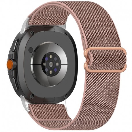 Nylonový řemínek pro Samsung Galaxy Watch 8 40mm / Watch 8 44mm / Watch 8 Classic 46mm růžový