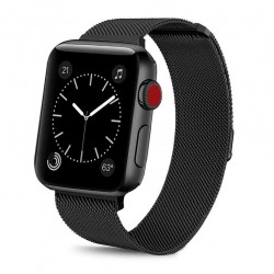 Řemínek Milánský tah pro Apple Watch 42 mm černý