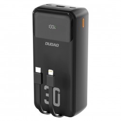 Powerbanka Dudao K15MAX 30000mAh PD22.5W s kabely černá