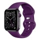 Silikonový řemínek pro Apple Watch 1/2/3/4/5/6/7/8/9/10/SE/SE 2 (38/40/41/42mm) fialový